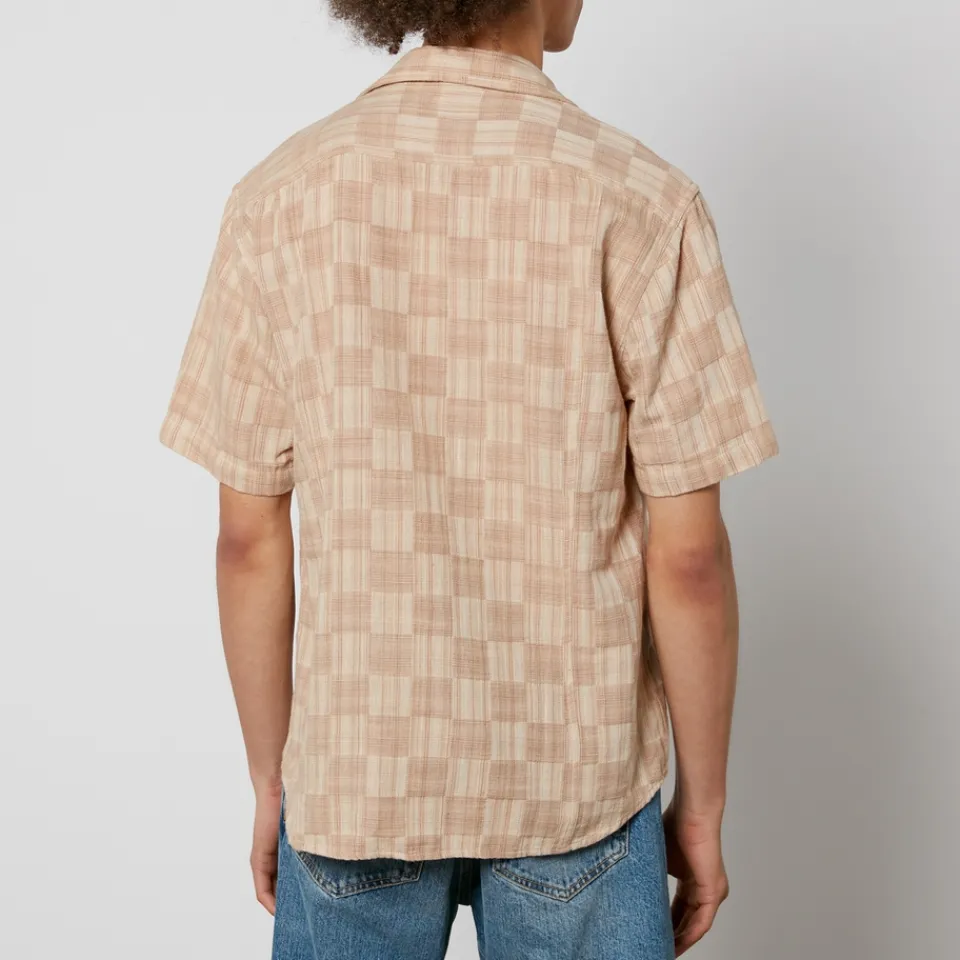 Shirts|Shirts|Wax London Corridor Check Cotton-Jacquard Shirt - XL