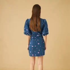 Dresses|Dresses|Cras Celia Embroidered Organic Denim Dress - EU 38/UK 10