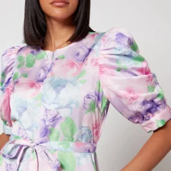 Dresses|Dresses|Cras Kayla Floral-Print Satin Maxi Dress - EU 36/UK 10