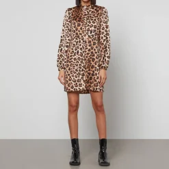 Dresses|Dresses|Dr. Martens CRAS Lavacras Leopard-Print Recycled Satin Mini Dress - EU 34/UK 6