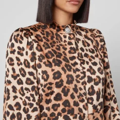 Dresses|Dresses|Dr. Martens CRAS Lavacras Leopard-Print Recycled Satin Mini Dress - EU 34/UK 6