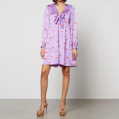 Dresses|Dresses|Cras Rachel Printed Satin Dress - EU 34/UK 6