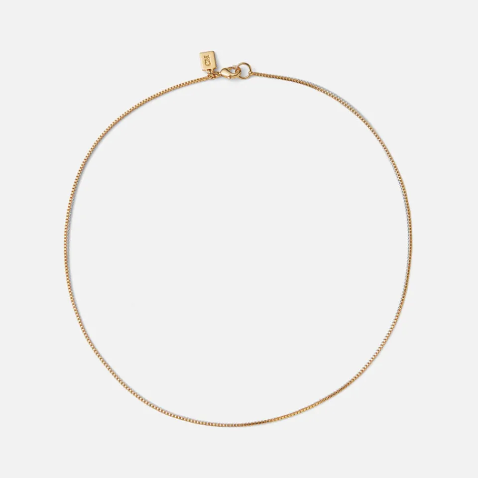 Jewellery|Crystal Haze 18K Gold-Plated Box Chain Necklace