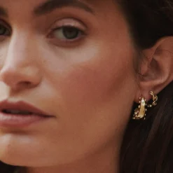 Jewellery|Dr. Martens Daisy London Amulet Bobble Hoop 18k Gold-Plated Earrings