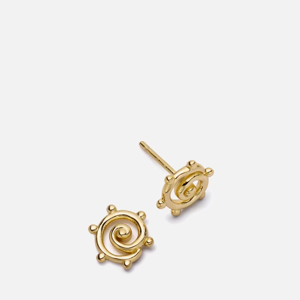 Jewellery|Dr. Martens Daisy London Spiral Sun Mini Stud 18k Gold-Plated Earrings