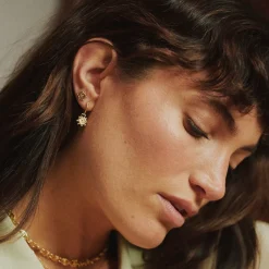 Jewellery|Dr. Martens Daisy London Spiral Sun Mini Stud 18k Gold-Plated Earrings