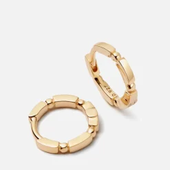 Jewellery|Dr. Martens Daisy London Stacked 18-Karat Gold Plated Huggie Hoop Earrings