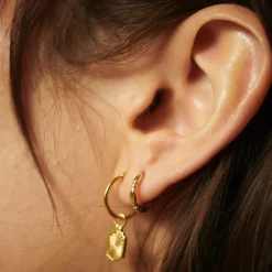 Jewellery|Dr. Martens Daisy London Stacked 18-Karat Gold Plated Huggie Hoop Earrings