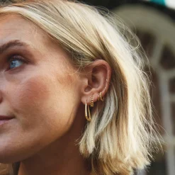 Jewellery|Daisy London X Polly Sayer Creole Gold-Plated Earrings