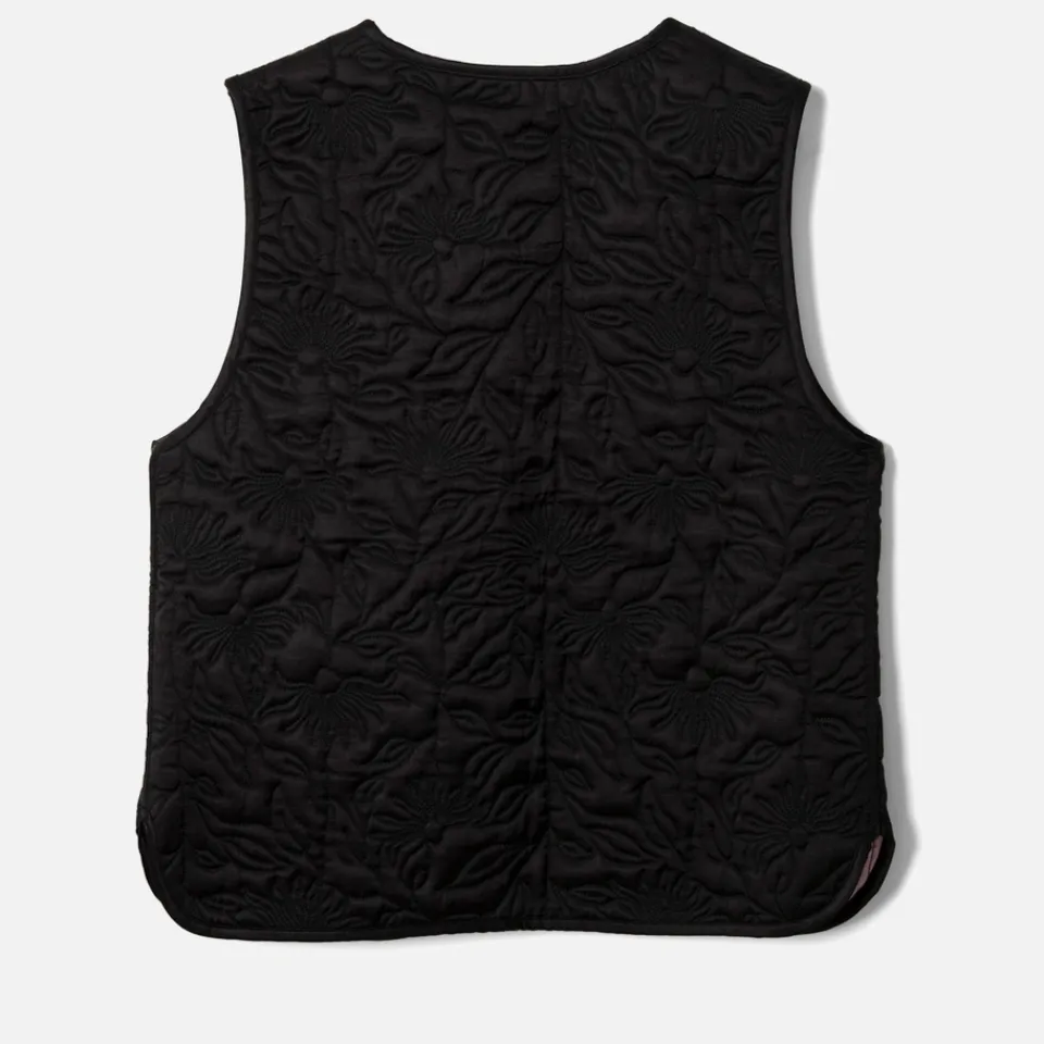 Jackets|Coats|Toit Volant Damson Madder Arte Embroidered Quilted Shell Gilet - UK 8