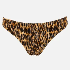 Swimwear|Swimwear|Dr. Martens Damson Madder Leopard-Print Shirred Bikini Bottoms - UK 6