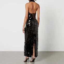 Dresses|Dresses|RIXO De La Vali Capella Sequined Mesh Midi Dress - UK 6