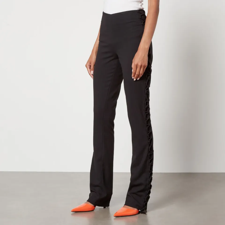 Trousers|Dr. Martens De La Vali Elena Crepe Flared Trousers - UK 6
