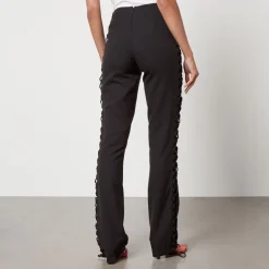 Trousers|Dr. Martens De La Vali Elena Crepe Flared Trousers - UK 6