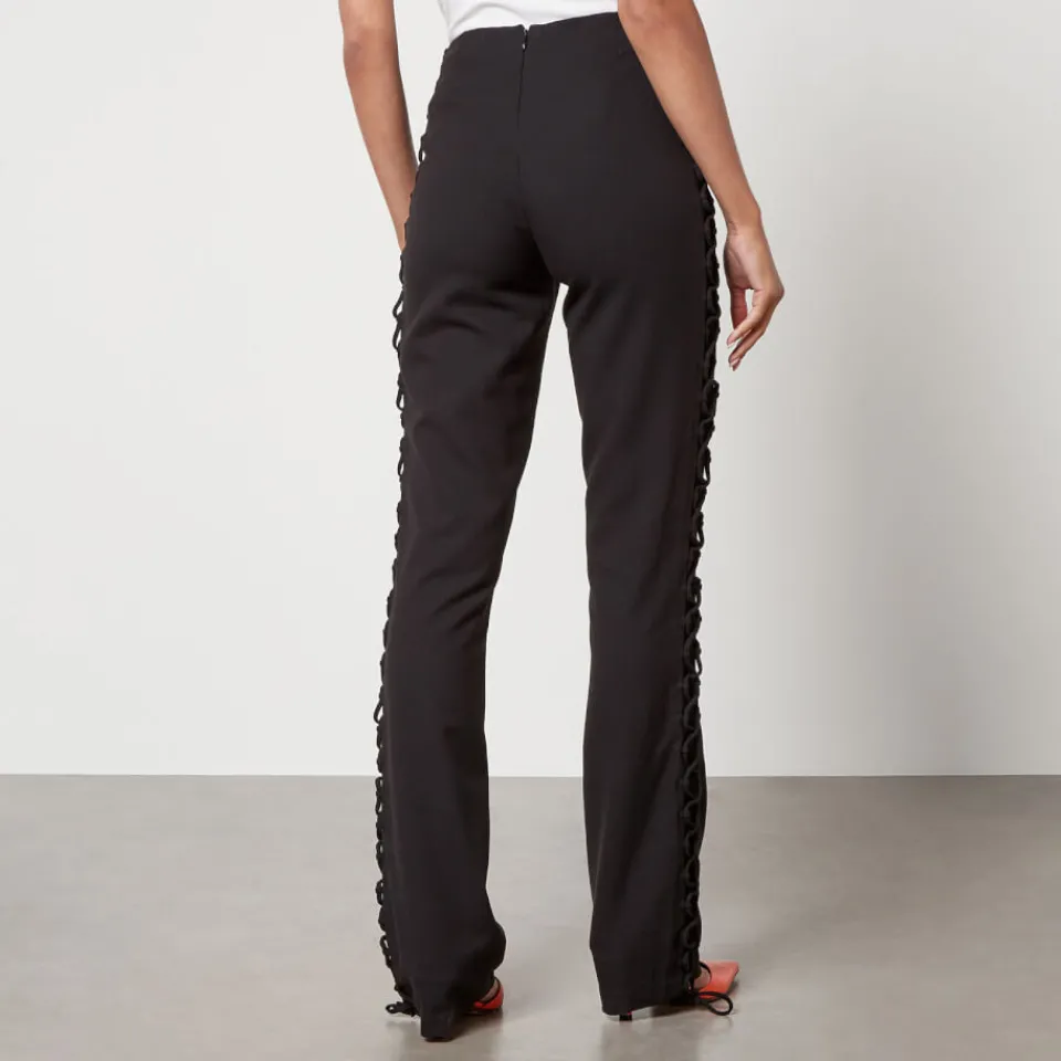 Trousers|Dr. Martens De La Vali Elena Crepe Flared Trousers - UK 6