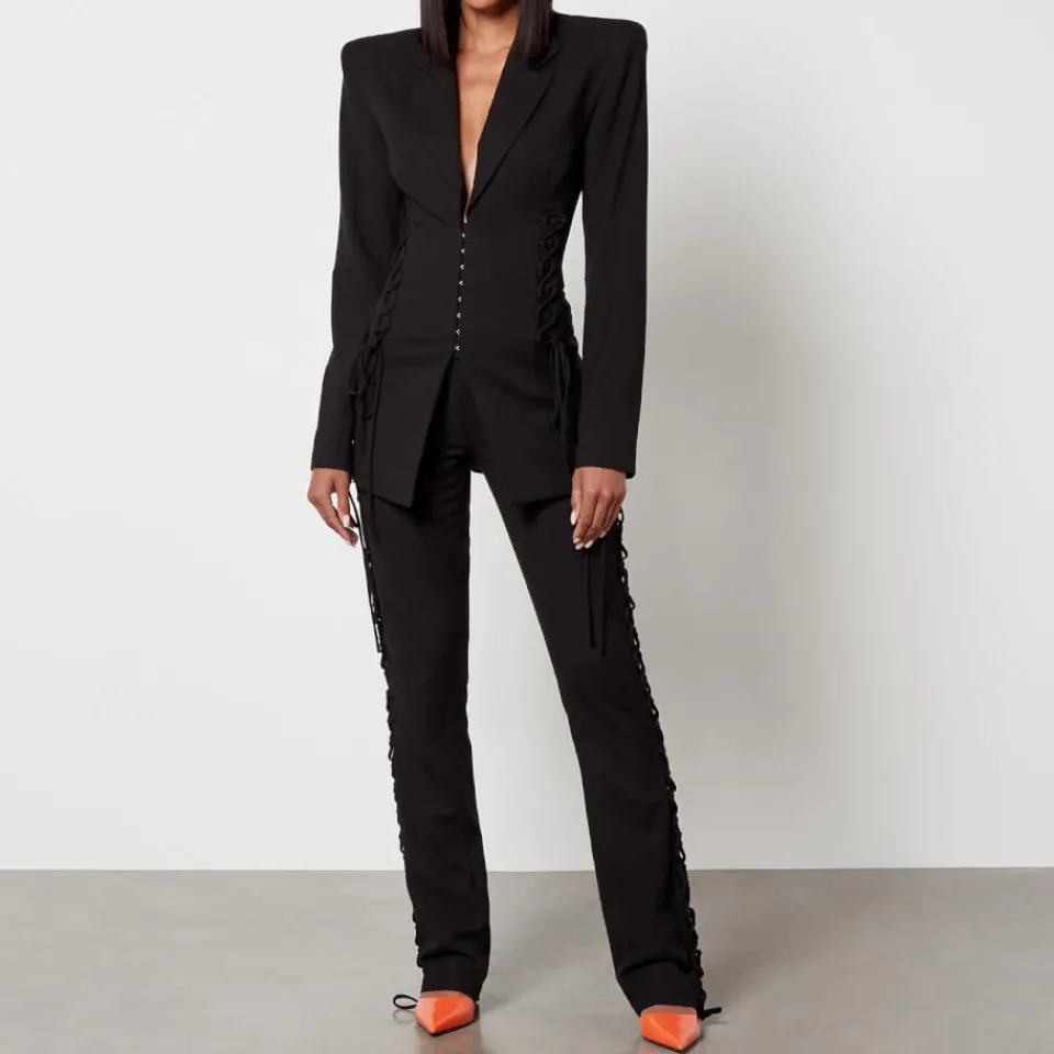 Trousers|Dr. Martens De La Vali Elena Crepe Flared Trousers - UK 6