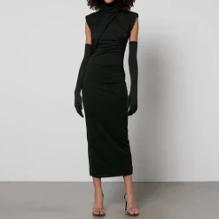 Dresses|Dresses|Dr. Martens De La Vali Metropolitan High-Neck Jersey Midi Dress - UK 8