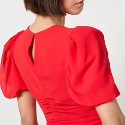 Dresses|Dresses|De La Vali Ruched Chiffon Maxi Dress - UK 8
