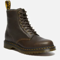 Boots|Dr. Martens Men's 1460 Faux Fur-Lined Leather Boots - UK 7