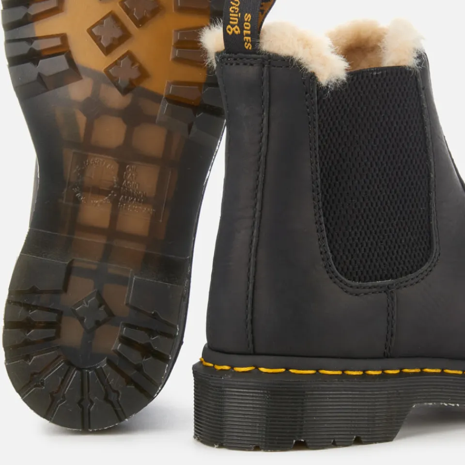 Boots|Dr. Martens Women's 2976 Leonore Faux Fur Lined Chelsea Boots - Black