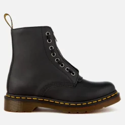 Boots|Dr. Martens Women's 1460 Pascal Front Zip Arcadia Leather 8-Eye Boots - Black