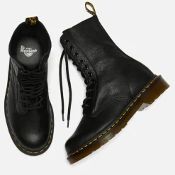 Boots|Dr. Martens Women's 1490 Virginia Leather 10-Eye Boots - Black - UK 3