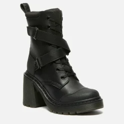 Boots|Marant Etoile Dr. Martens Women's Chesney Tech 8-Eye Heeled Leather Boots - UK 3