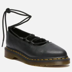 Flats|Dr. Martens Women's Elphie II Leather Lace Up Flats - UK 3