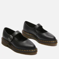 Flats|Dr. Martens Women's Elphie Leather Mary Jane Shoes - UK 3