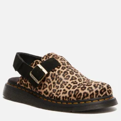 Flats|Dr. Martens Women's Jorge II Leopard Leather Mules - UK 3