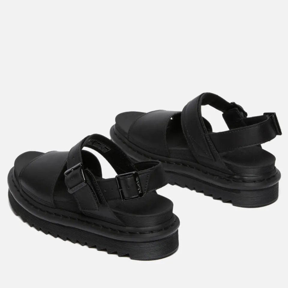 Sandals & Slides|Sandals|Birkenstock Dr. Martens Women's Voss Leather Strap Sandals - Black - UK 3