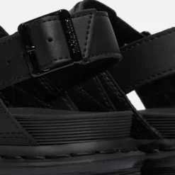 Sandals & Slides|Sandals|Birkenstock Dr. Martens Women's Voss Leather Strap Sandals - Black - UK 3