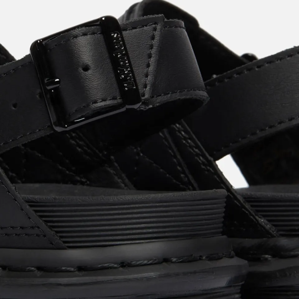 Sandals & Slides|Sandals|Birkenstock Dr. Martens Women's Voss Leather Strap Sandals - Black - UK 3