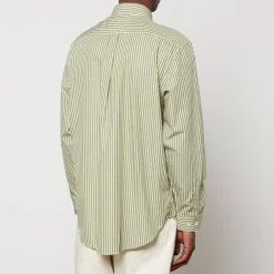 Shirts|Shirts|Dr. Martens Drôle de Monsieur La Chemise Rayée Pinstriped Cotton-Poplin Shirt - S
