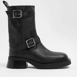 Boots|Dr. Martens E8 by Miista Women's Renate Leather Biker Boots - UK 3