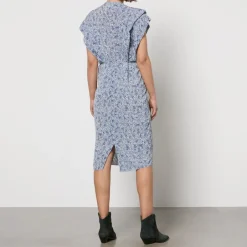 Dresses|Dresses|Marant Etoile Epolia Printed Georgette Sleeveless Dress - FR 36/UK 8