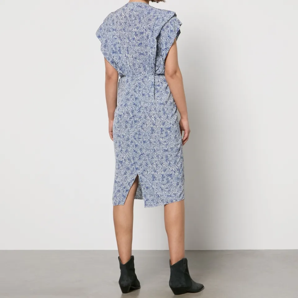 Dresses|Dresses|Marant Etoile Epolia Printed Georgette Sleeveless Dress - FR 36/UK 8