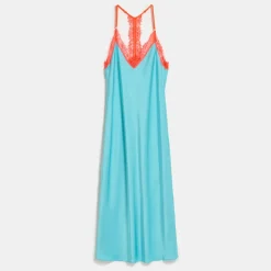 Dresses|Dresses|Dr. Martens Essentiel Antwerp Feist Lace-Trimmed Satin Dress - UK 16