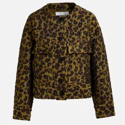Jackets|Coats|Dr. Martens Essentiel Antwerp Gallant Leopard-Cloqué Jacket - EU 40/UK 12