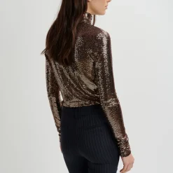 T-Shirts And Tops|Ganni Essentiel Antwerp Geaker Stretch-Jersey Turtle Neck Top - 0 / XS