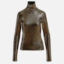 T-Shirts And Tops|Ganni Essentiel Antwerp Geaker Stretch-Jersey Turtle Neck Top - 0 / XS