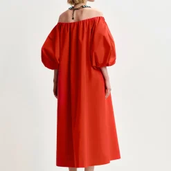 Dresses|Dresses|Essentiel Antwerp Hamille Off-The-Shoulder Poplin Dress - EU 34/UK6