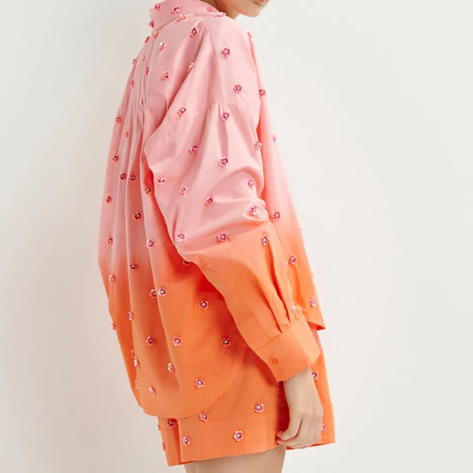 T-Shirts And Tops|Shirts And Blouses|Dr. Martens Essentiel Antwerp Harkan Embellished Cotton-Poplin Shirt - EU 34/UK6
