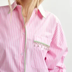 T-Shirts And Tops|Shirts And Blouses|Essentiel Antwerp Hawaii Cotton-Poplin Shirt - XS