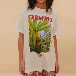 Loungewear|T-Shirts And Tops|Anine Bing Farm Rio From Brasil To The World Cotton-Jersey T-Shirt - M