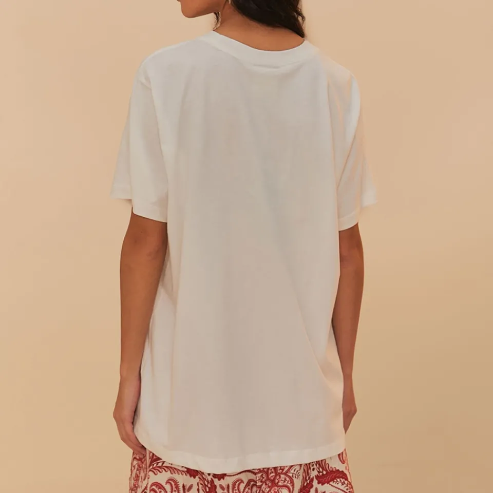 Loungewear|T-Shirts And Tops|Anine Bing Farm Rio From Brasil To The World Cotton-Jersey T-Shirt - M
