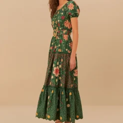 Dresses|Dresses|Farm Rio Pineapple Garden Cotton Maxi Dress - XS