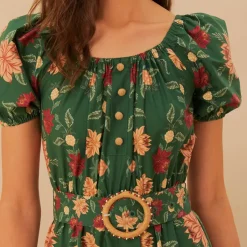 Dresses|Dresses|Farm Rio Pineapple Garden Cotton Maxi Dress - XS