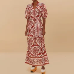 Dresses|Dresses|Farm Rio Tropical Cameo Cotton Maxi Dress - L
