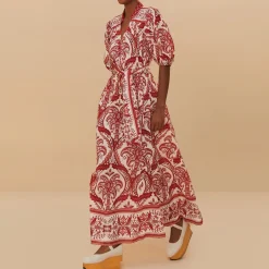 Dresses|Dresses|Farm Rio Tropical Cameo Cotton Maxi Dress - L